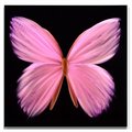 Metal Artscape 24 X 24 in Nova Butterfly Pink SinglePaneled Handmade Metal Wall Art MA10075